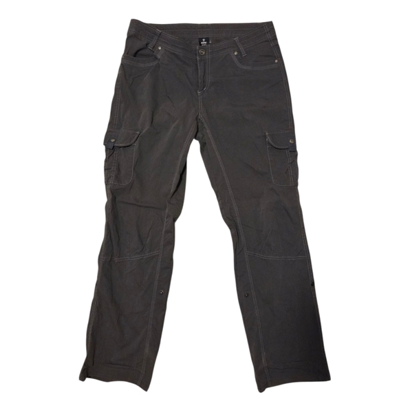 Kuhl Splash Roll-Up Pant Cargo Pockets Adjustable To Capri Women's Size 14 Gray - Picture 2 of 11